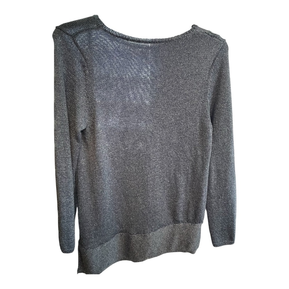 Chico's Blue Crew Neck Sweater Soft Knit - Picture 2 of 6